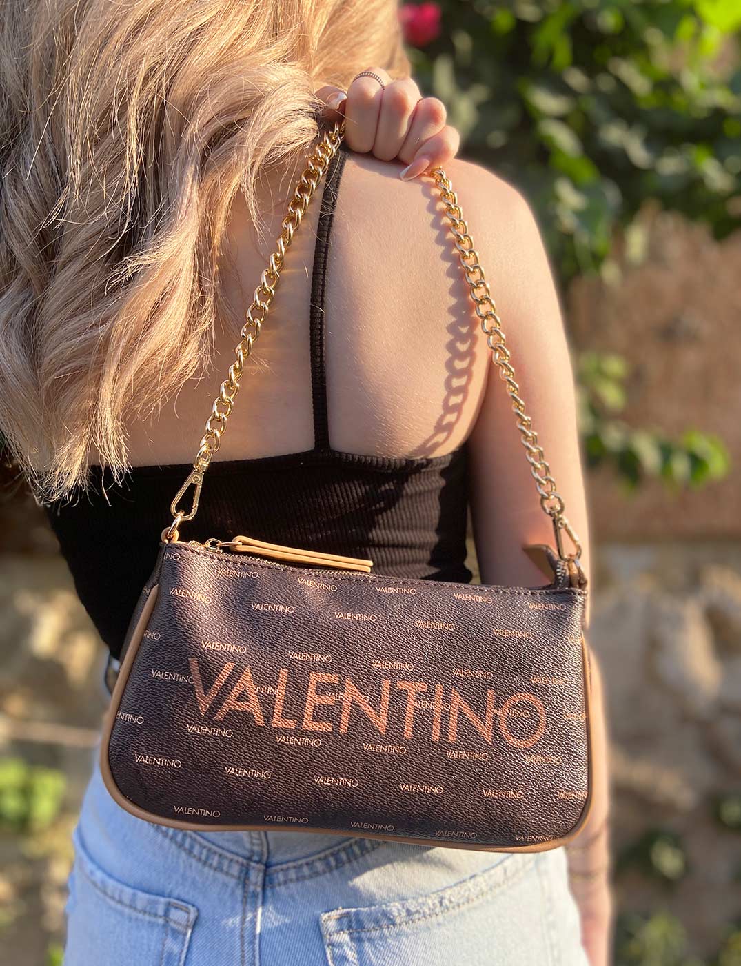 Valentino Bags Liuto Crossbody Bag, Black
